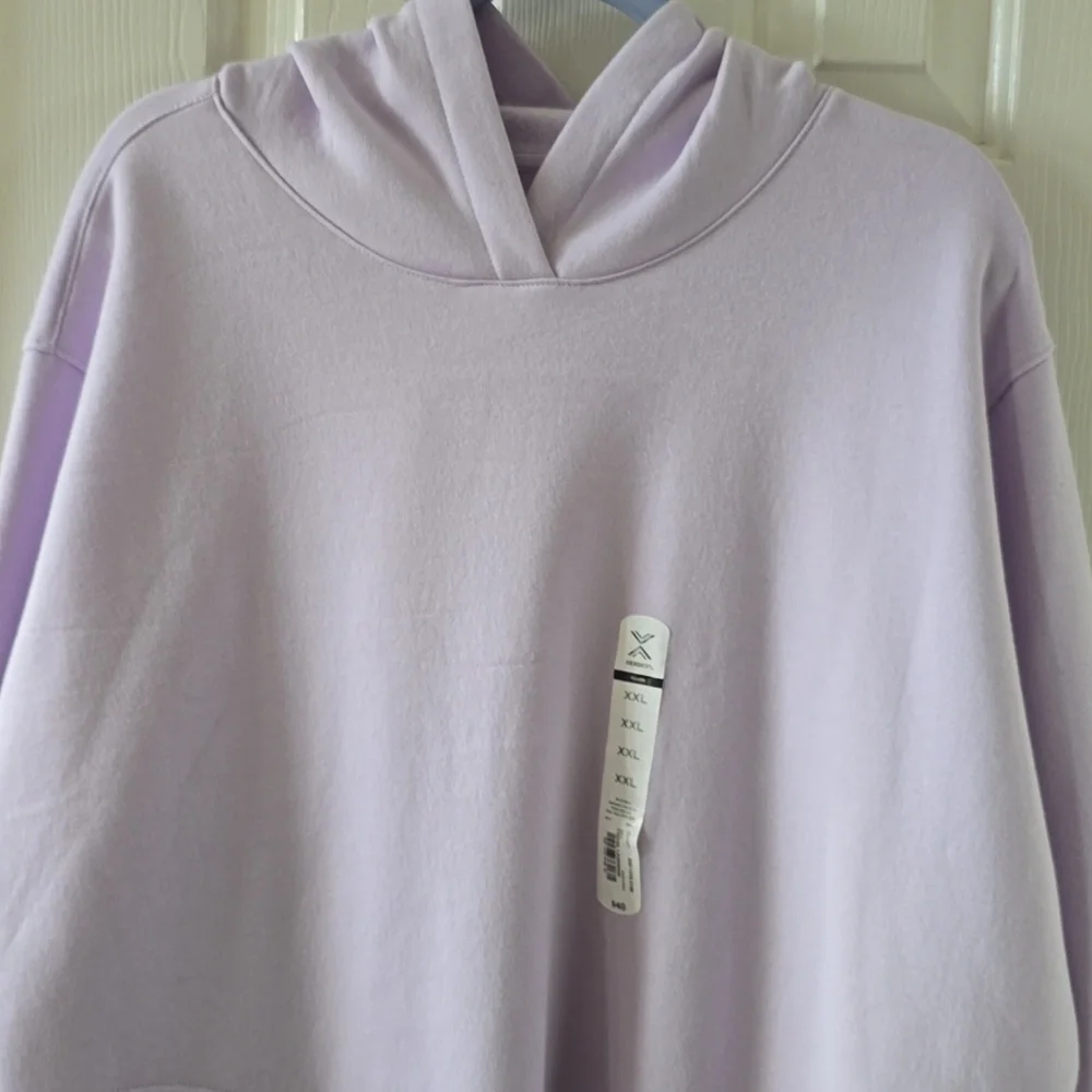XERSION BRAND WOMEN'S PLUS SIZE LIGHT PURPLE PULLOVER HOODED FLEECE SIZE XXL - Picture 2 of 16